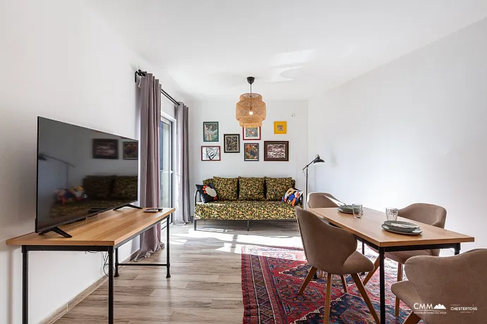 A cozy and modern 53 m² apartment in Bečići, located on the 4th floor